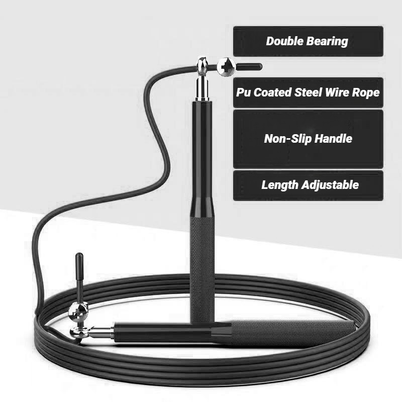 Adjustable Aluminum Handle Wir - Jump Rope Speed Bearing recension och pris