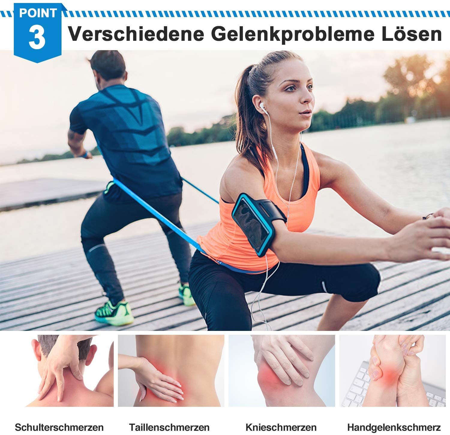 Elastic Fitness Bands 3Pcs Res - Crossfit Equipment recension och pris
