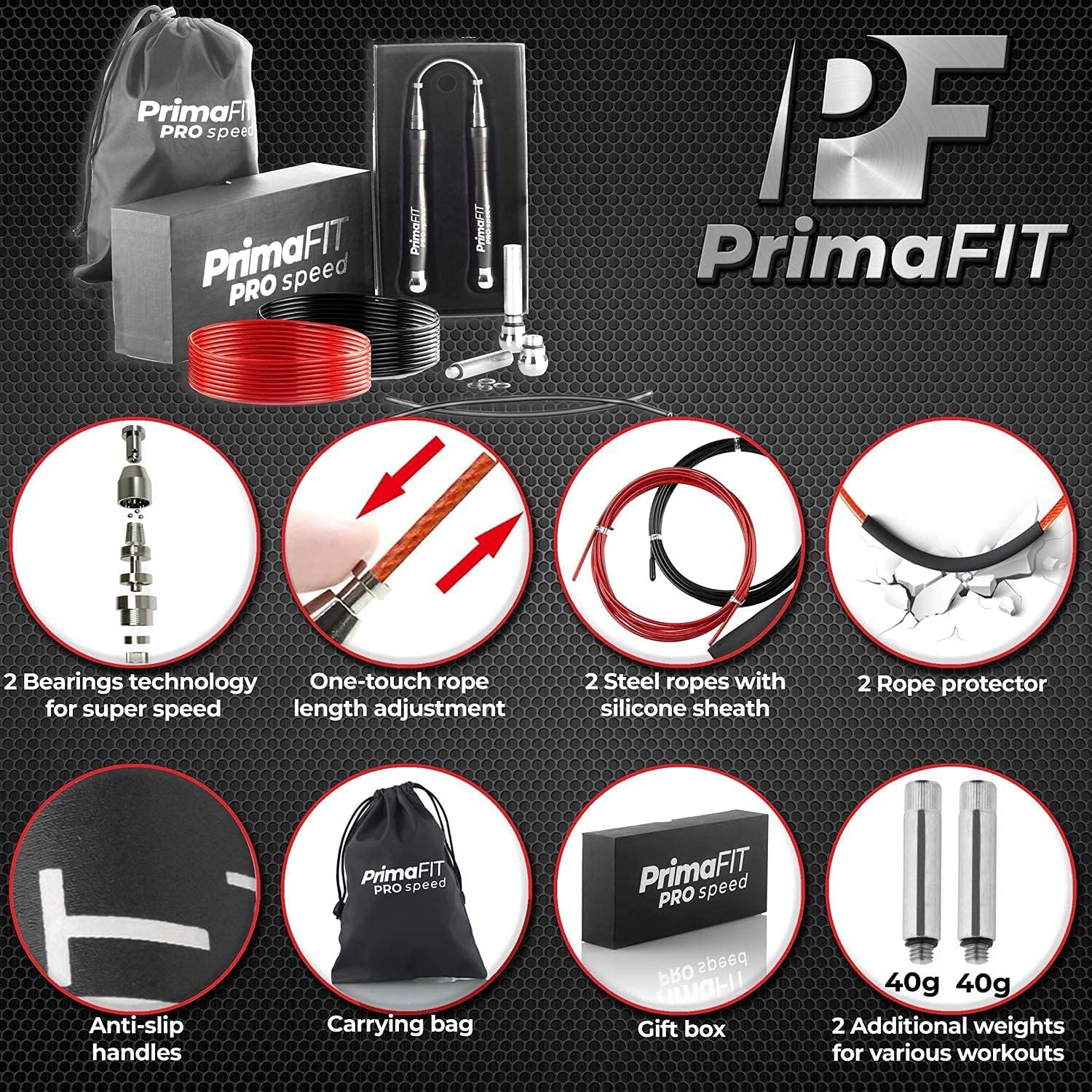 Speed Jump Rope Pro, Adjustabl - Jump Rope Speed Bearing recension och pris