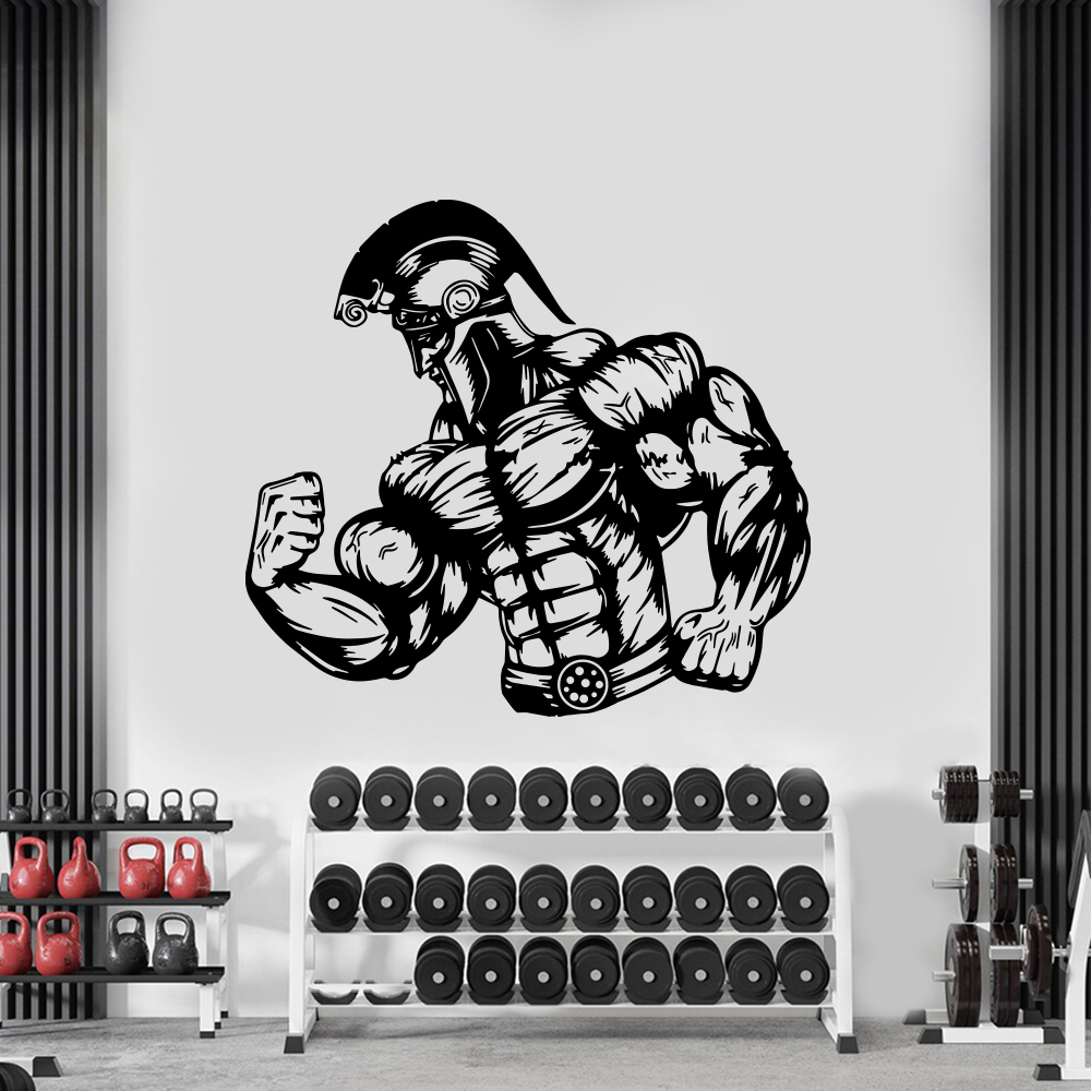 Spartan Muscle Gym Wall Sticke - Crossfit Workout Gear recension och pris