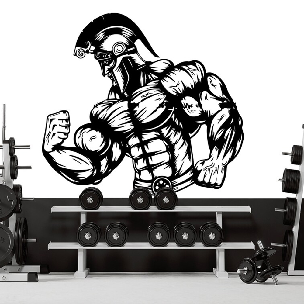 Spartan Muscle Gym Wall Sticke - Crossfit Workout Gear recension och pris