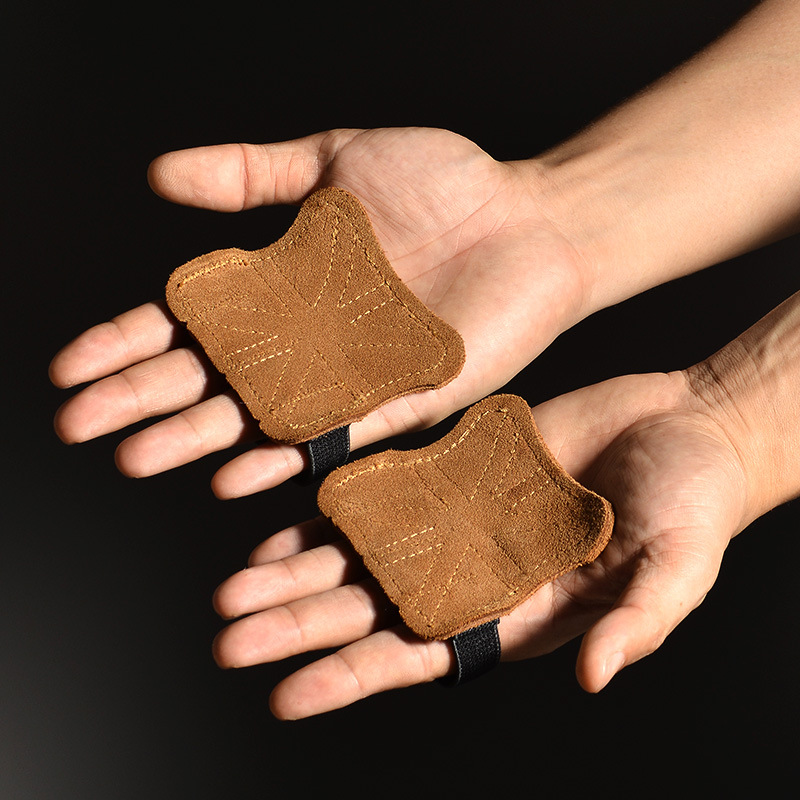Cowhide Gym Gloves Grips Anti- - Crossfit Workout Gear recension och pris