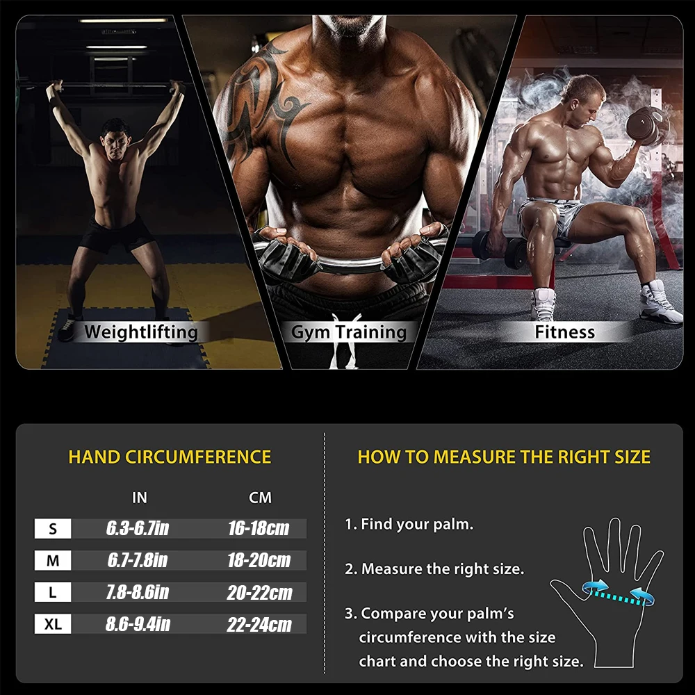 1Pair Half Finger Gym Fitness  - Crossfit Equipment recension och pris