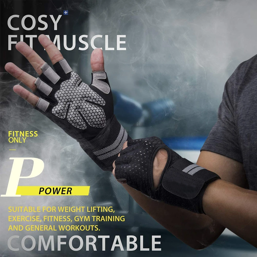 1Pair Half Finger Gym Fitness  - Crossfit Equipment recension och pris