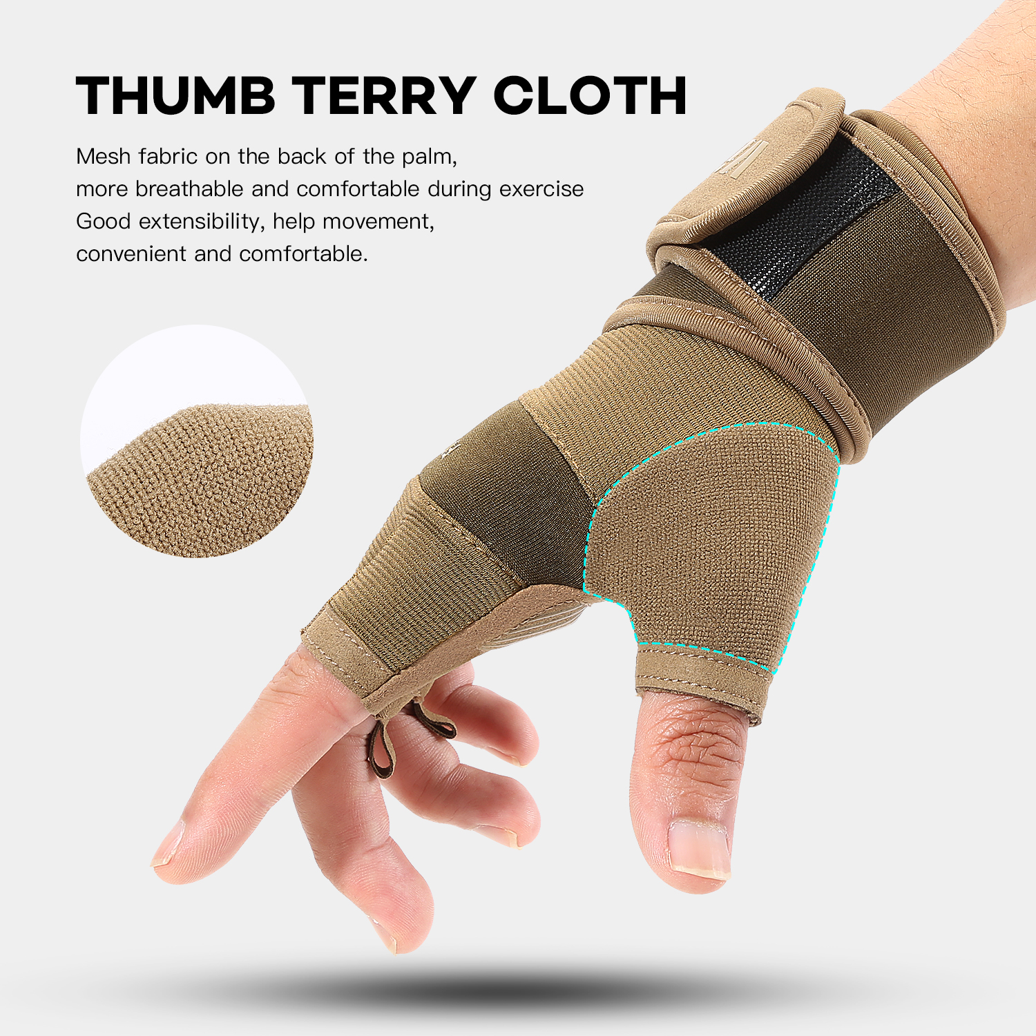 Cycling Gloves Half Finger Gym - Crossfit Workout Gear recension och pris
